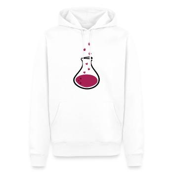 love potion - Men’s Premium Organic Hoodie - white - Front - Nico (187cm)