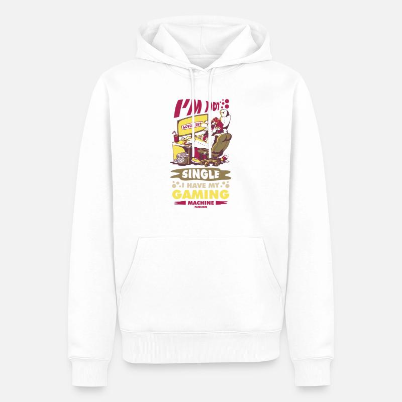 Gaming - Männer Premium Bio Hoodie - Weiß