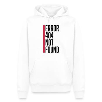 Error 404 not found - Männer Premium Bio Hoodie - Weiß - Vorne - Nico (187cm)