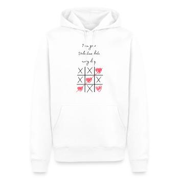 Valentinstag - I am your Valentine date every day - Männer Premium Bio Hoodie - Weiß - Vorne - Nico (187cm)