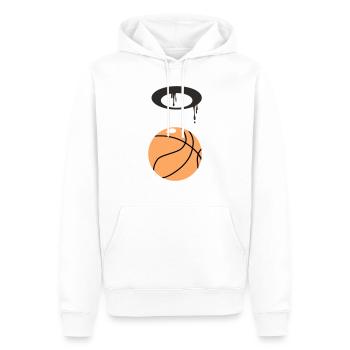 Basket-ball - Sweat à capuche Premium bio Homme - blanc - Devant - Nico (187cm)