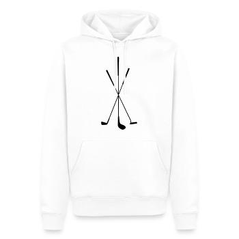 Golf - Clubs de golf - Sweat à capuche Premium bio Homme - blanc - Devant - Nico (187cm)