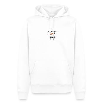 Cat - Sweat à capuche Premium bio Homme - blanc - Devant - Nico (187cm)