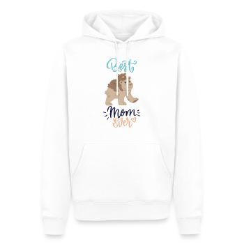Best mom ever - Männer Premium Bio Hoodie - Weiß - Vorne - Nico (187cm)