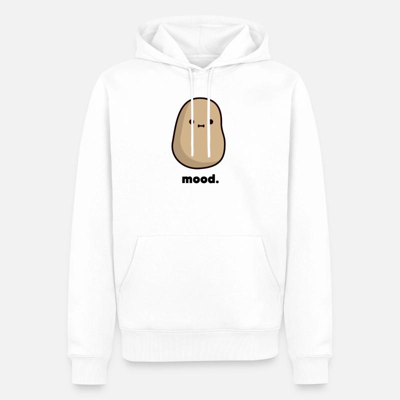 - C’est une pomme de terre. - Sweat à capuche Premium bio Homme - blanc