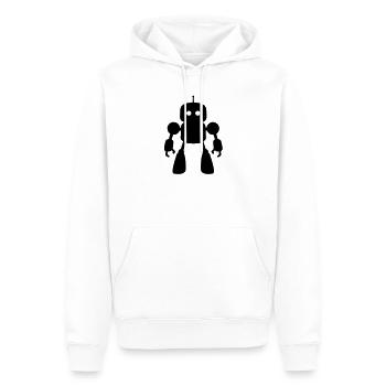 I Robot - Sweat à capuche Premium bio Homme - blanc - Devant - Nico (187cm)