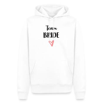 Équipe fiancée fiancée fête partie - Sweat à capuche Premium bio Homme - blanc - Devant - Nico (187cm)