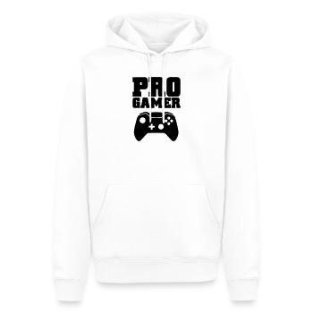pro gamer - Men’s Premium Organic Hoodie - white - Front - Nico (187cm)
