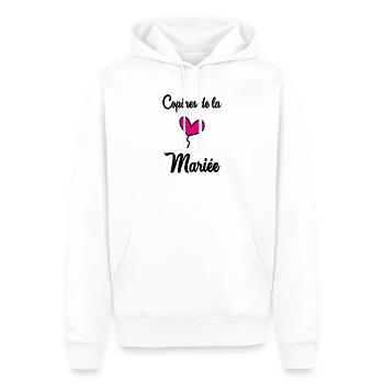 FREUNDINNEN DER BRAUT - Männer Premium Bio Hoodie - Weiß - Vorne - Nico (187cm)