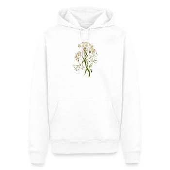Fleur - Sweat à capuche Premium bio Homme - blanc - Devant - Nico (187cm)