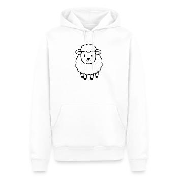 Schaf Schäfchen Lamm - Männer Premium Bio Hoodie - Weiß - Vorne - Nico (187cm)