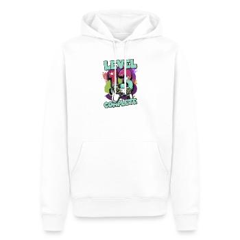 Niveau 13 Jeu complet Splash vieux de plusieurs années - Sweat à capuche Premium bio Homme - blanc - Devant - Nico (187cm)