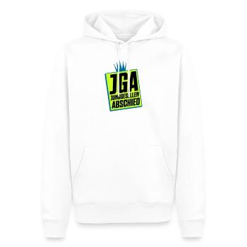 Junggesellenabschied JGA Neon Design - Männer Premium Bio Hoodie - Weiß - Vorne - Nico (187cm)
