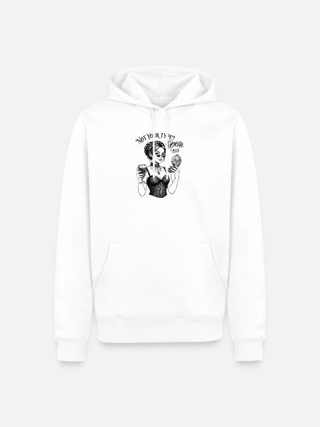 Gothic Tarot Siren - Männer Premium Bio Hoodie - Weiß
