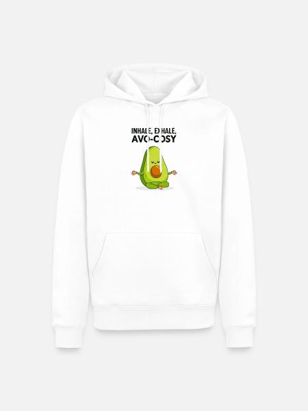 Avocado - Avo-Cosy - Männer Premium Bio Hoodie - Weiß