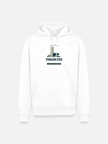 Yosemite Nationalpark Sequoia Grove - Männer Premium Bio Hoodie - Weiß