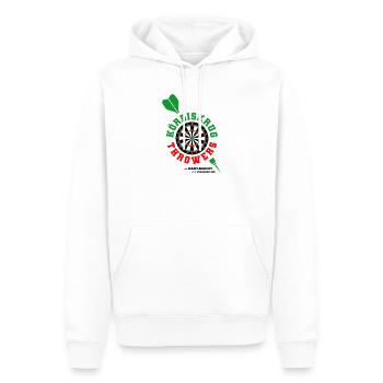 Körbiskrug Throwers  - Männer Premium Bio Hoodie - Weiß - Vorne - Nico (187cm)