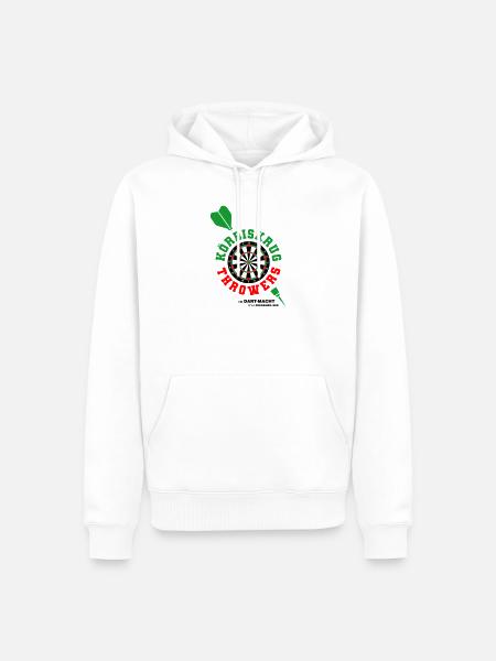 Körbiskrug Throwers - Männer Premium Bio Hoodie - Weiß