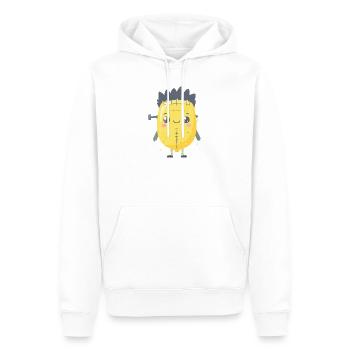 Franken-Lemon - Männer Premium Bio Hoodie - Weiß - Vorne - Nico (187cm)