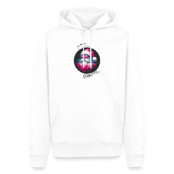 Weihnachtsmann - Fröhliche Weihnachten - Design - Männer Premium Bio Hoodie - Weiß - Vorne - Nico (187cm)