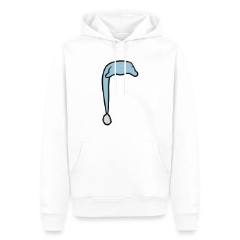 Schlafmütze mit Bommel - Männer Premium Bio Hoodie - Weiß - Vorne - Nico (187cm)