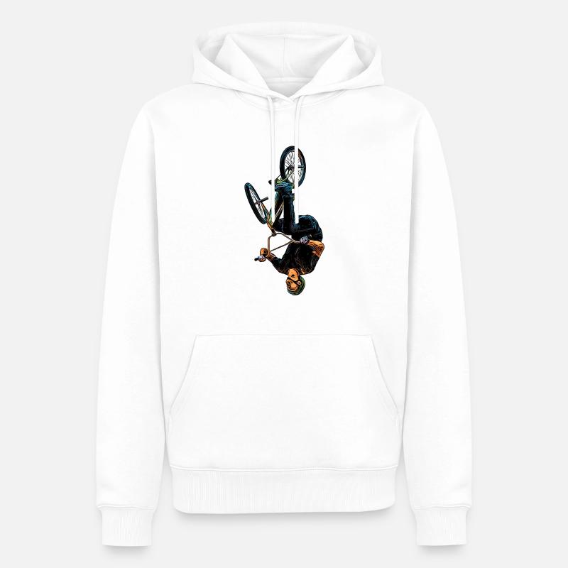 VTT - Salto - Cascade (DDP) - Sweat à capuche Premium bio Homme - blanc