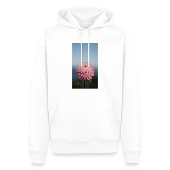 Wunderschöne Blume - Männer Premium Bio Hoodie - Weiß - Vorne - Nico (187cm)
