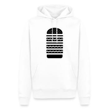 Big Burger Küche - Männer Premium Bio Hoodie - Weiß - Vorne - Nico (187cm)