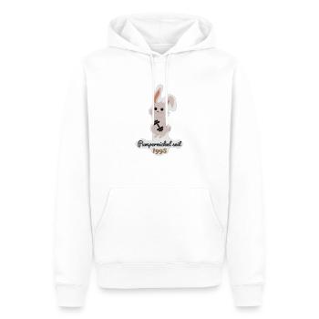 Sporthase - Männer Premium Bio Hoodie - Weiß - Vorne - Nico (187cm)