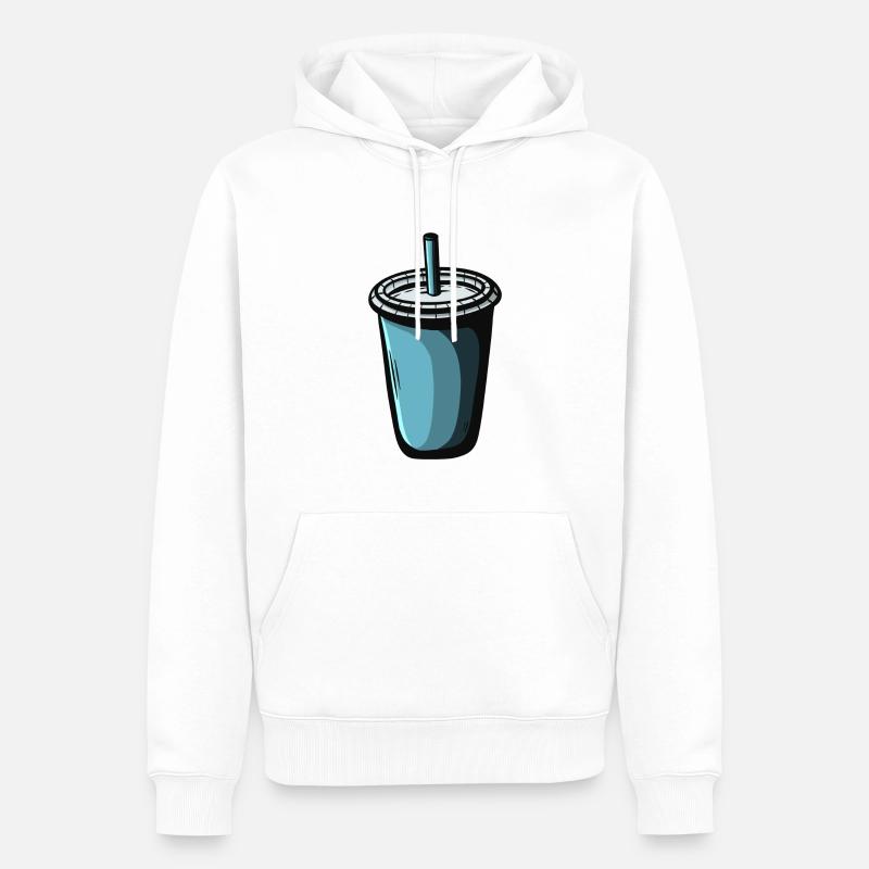 To Go Shake coffee Getränk - Männer Premium Bio Hoodie - Weiß