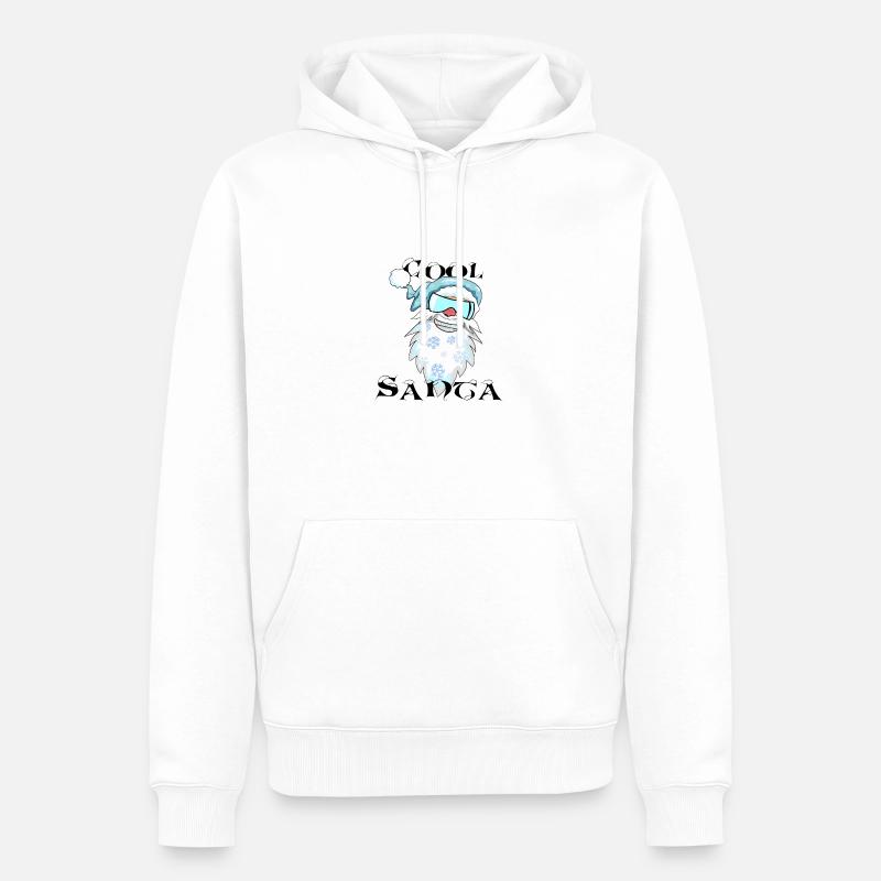 Weihnachtsmann - Männer Premium Bio Hoodie - Weiß
