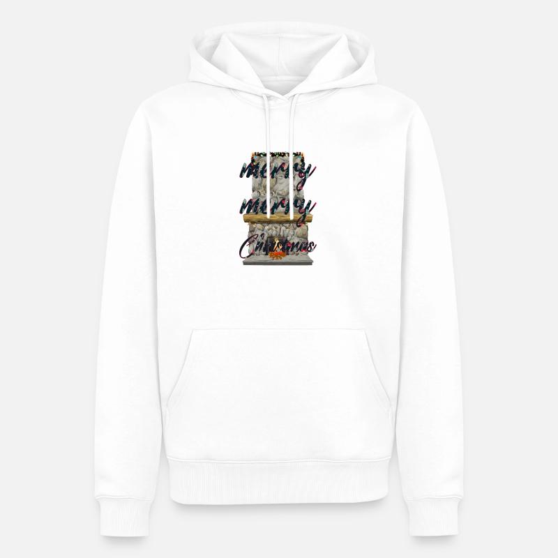 Joyeux Noël - Sweat à capuche Premium bio Homme - blanc