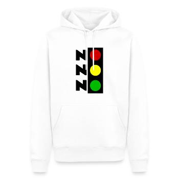 NICHT MEINE REGIERUNG - AMPEL CHAOS - NO NO NO - Männer Premium Bio Hoodie - Weiß - Vorne - Nico (187cm)