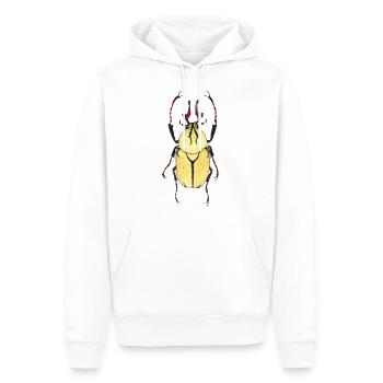 kaefer heller Panzer rotes Geweih - Männer Premium Bio Hoodie - Weiß - Vorne - Nico (187cm)