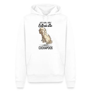 Cockapoo amoureux des chiens | Idée cadeau de race de chien - Sweat à capuche Premium bio Homme - blanc - Devant - Nico (187cm)