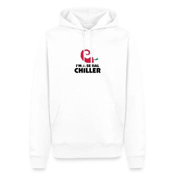 I'm a Serial Chiller - Männer Premium Bio Hoodie - Weiß - Vorne - Nico (187cm)