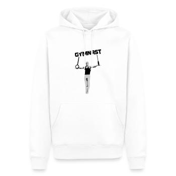 Gymnaste, gymnaste, gymnastique - Sweat à capuche Premium bio Homme - blanc - Devant - Nico (187cm)