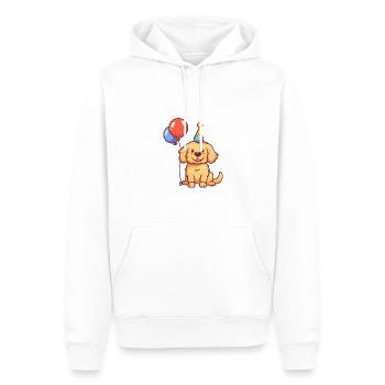 Golden Retriever Hunde Geburtstag Comic - Männer Premium Bio Hoodie - Weiß - Vorne - Nico (187cm)