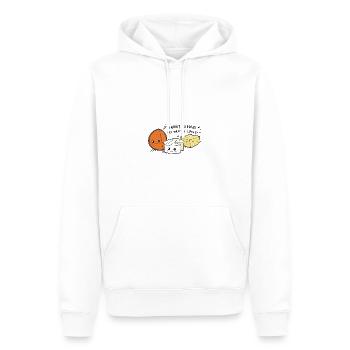 Käse sweet dreams - Männer Premium Bio Hoodie - Weiß - Vorne - Nico (187cm)