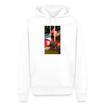Nördlicher Kardinal - Männer Premium Bio Hoodie - Weiß - Vorne - Nico (187cm)