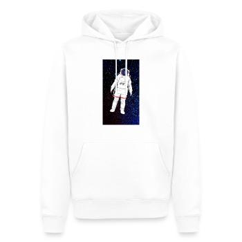 Astronaute en combinaison spatiale - Sweat à capuche Premium bio Homme - blanc - Devant - Nico (187cm)