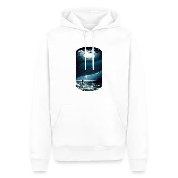 a world beyond - Männer Premium Bio Hoodie - Weiß - Vorne - Nico (187cm)