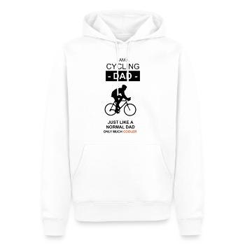 Cycling Dad Radfahren Vater - Männer Premium Bio Hoodie - Weiß - Vorne - Nico (187cm)