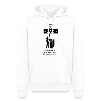 DJ Dad Vater - Männer Premium Bio Hoodie - Weiß - Vorne - Nico (187cm)