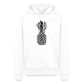 AD Geometric Pineapple - Männer Premium Bio Hoodie - Weiß - Vorne - Nico (187cm)
