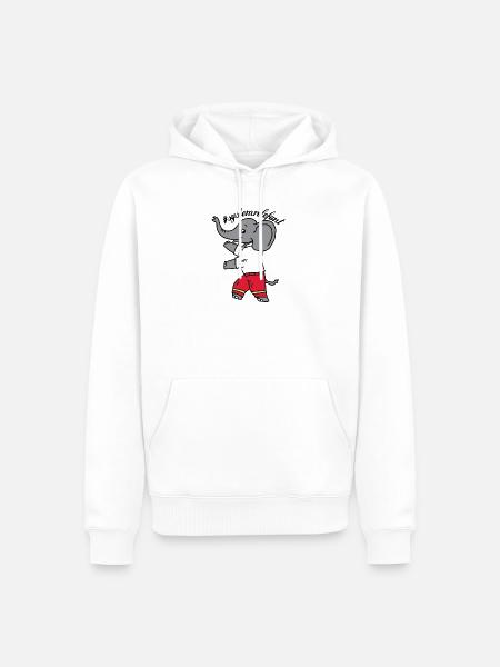 Systemrelevant Rettungsdienst - Männer Premium Bio Hoodie - Weiß