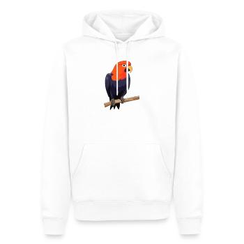 Parrot Bird - Men’s Premium Organic Hoodie - white - Front - Nico (187cm)