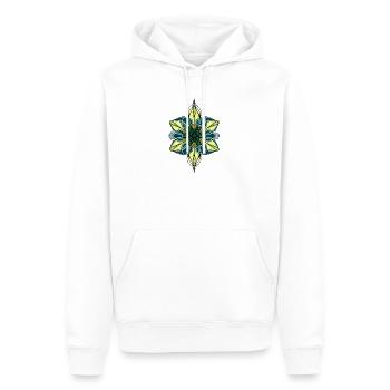 Ornament - Männer Premium Bio Hoodie - Weiß - Vorne - Nico (187cm)