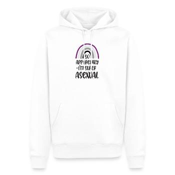 LGBT Pride Month - So Apparently I'm Super Asexual - Men’s Premium Organic Hoodie - white - Front - Nico (187cm)