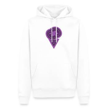 Cancer tribal du zodiaque et eau - Sweat à capuche Premium bio Homme - blanc - Devant - Nico (187cm)